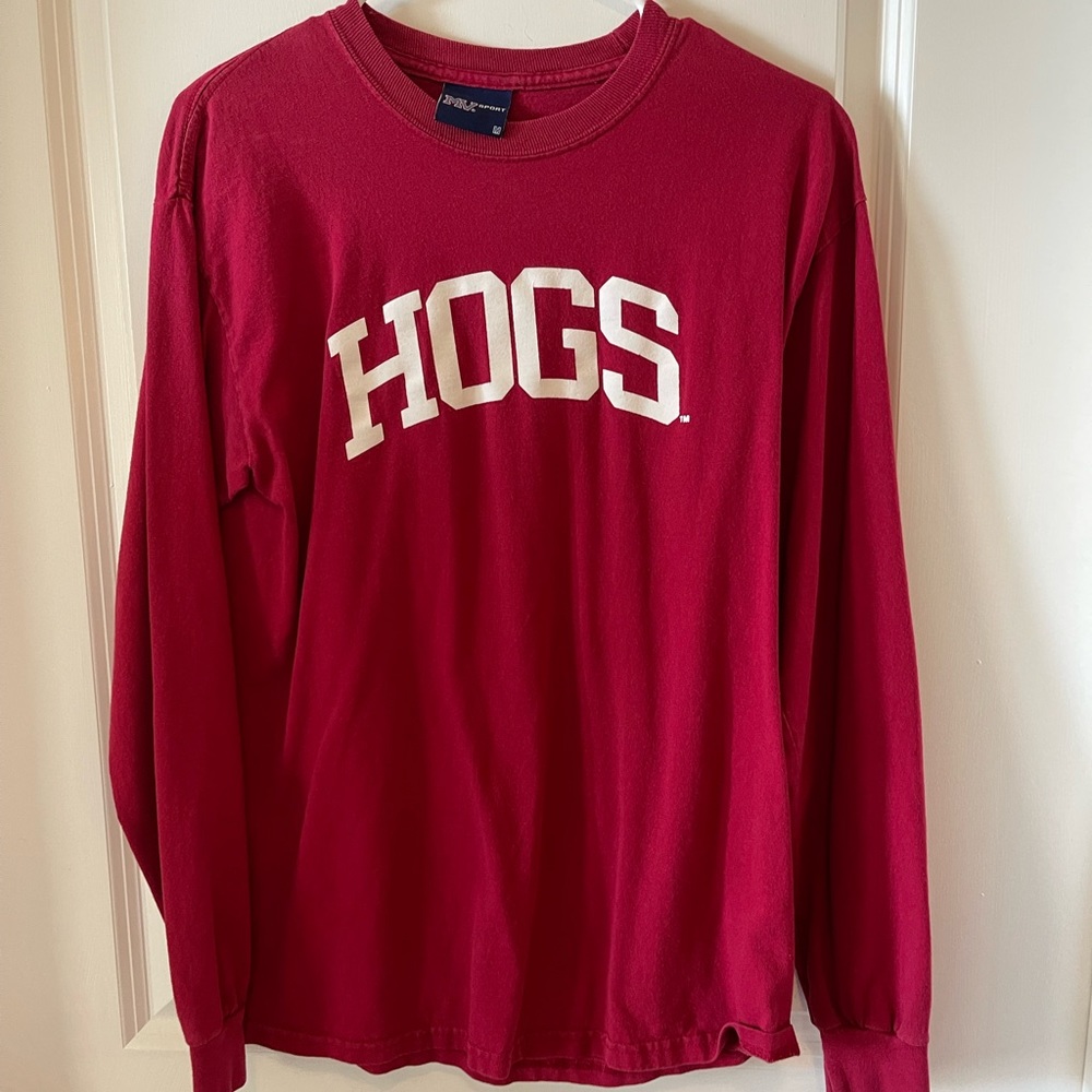 Unisex Medium Arkansas Razorbacks Long Sleeve T Shirt Tailgate